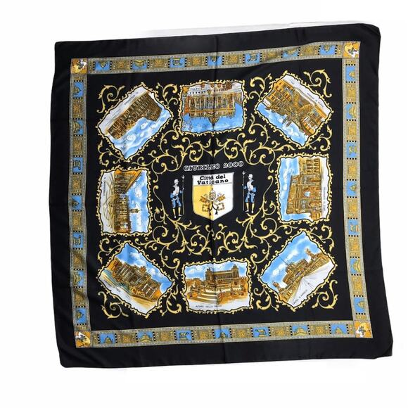 Vatican Vintage Jubilee  Women's Italian Scarf - Picture 1 of 13